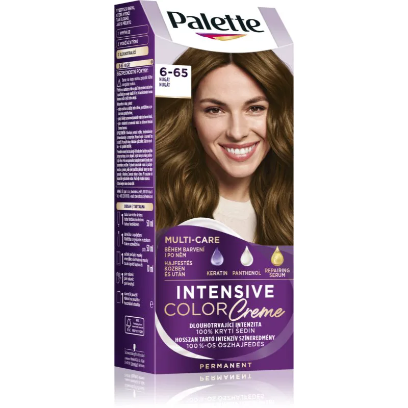 Schwarzkopf Palette Intensive Color Creme μόνιμη βαφή μαλλιών απόχρωση 6-65 (W5) Nougat 1 τμχ