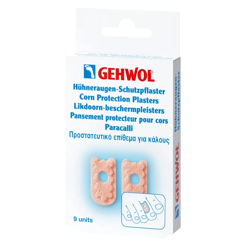 Gehwol Corn Protection Plasters Αυτοκόλλητο Προστατευτικό Επίθεμα για Κάλους 9 Τεμάχια