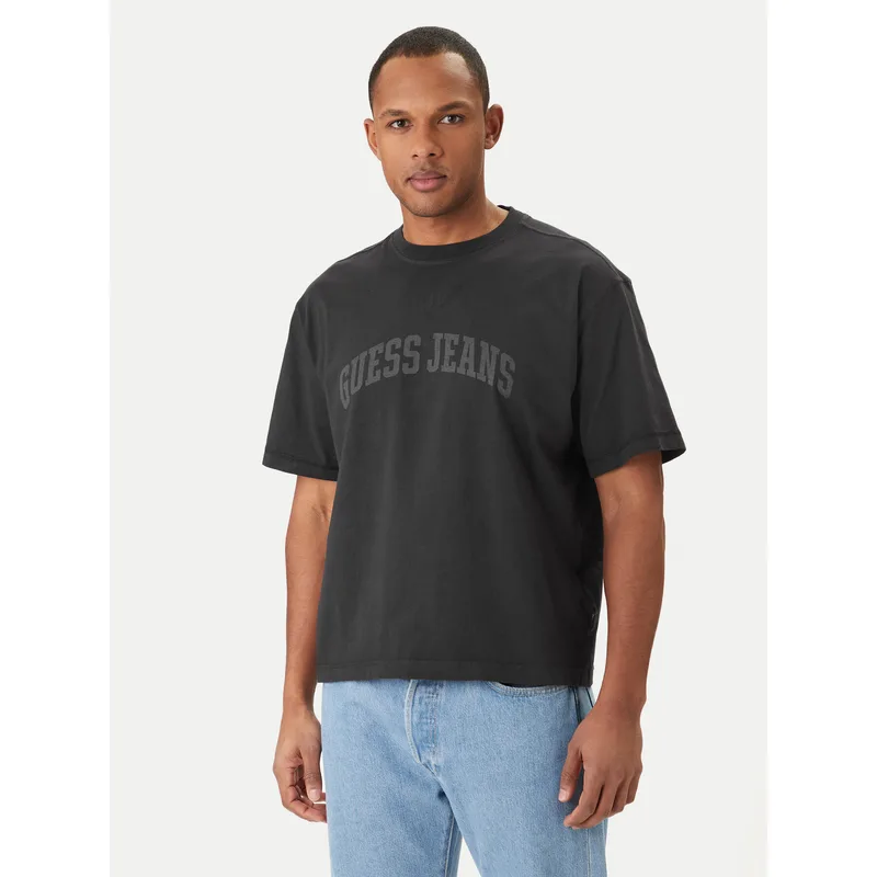 Guess Jeans T-Shirt M6GIB6 K8FQ4 Μαύρο Regular Fit