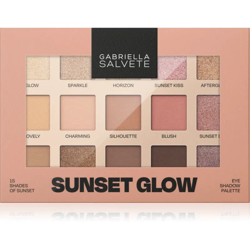 Gabriella Salvete Sunset Glow 15 Shades of Sunset Παλέτα σκιών για τα μάτια 15 γρ