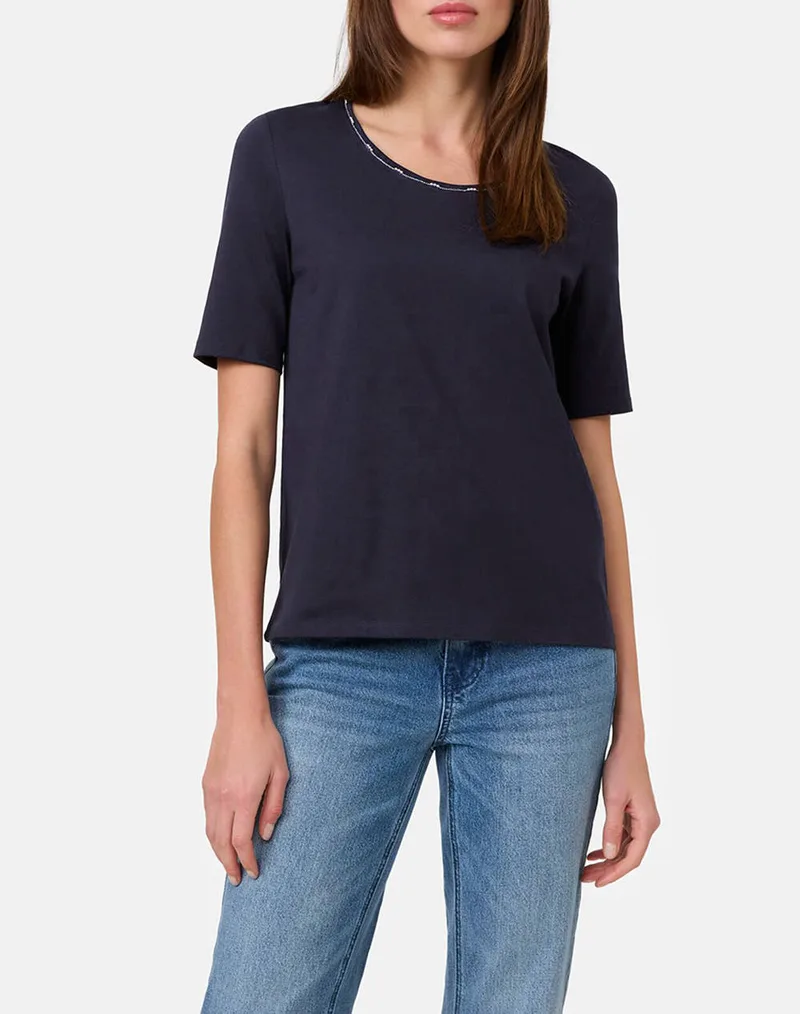 TAIFUN T-SHIRT 1/2 SLEEVE 971971-19670-08920 NavyBlue