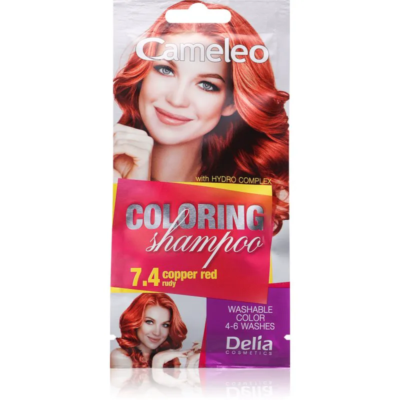 Delia Cosmetics Cameleo Coloring Shampoo σαμπουάν με χρώμα για τα μαλλιά απόχρωση 7.4 Copper Red 40 ml