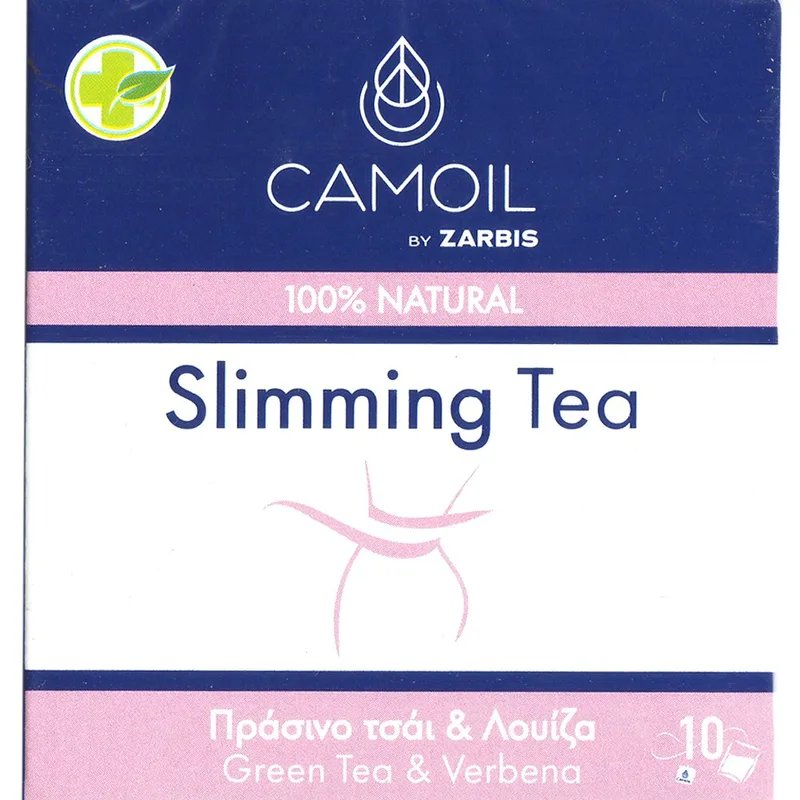 Zarbis Camoil Slimming Tea Ρόφημα με Πράσινο Τσάι & Λουΐζα & για Απώλεια Βάρους, Αποτοξίνωση & Μείωση της Κατακράτησης 10 Teabags (10 Φακελάκια x 1,4g)