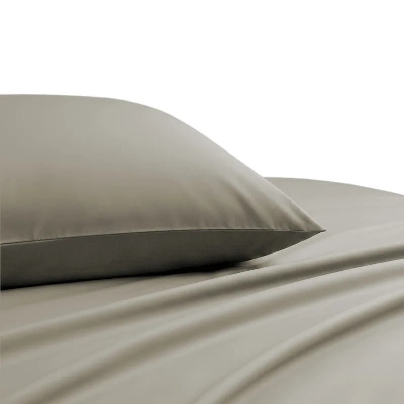 Ζεύγος Μαξιλαροθήκες Βαμβακοσατέν 53x72εκ. Olive-Grey Lavish Satin Line Melinen 20005618 (Ύφασμα: Βαμβακοσατέν, Χρώμα: Γκρι) - MELINEN - 20005618