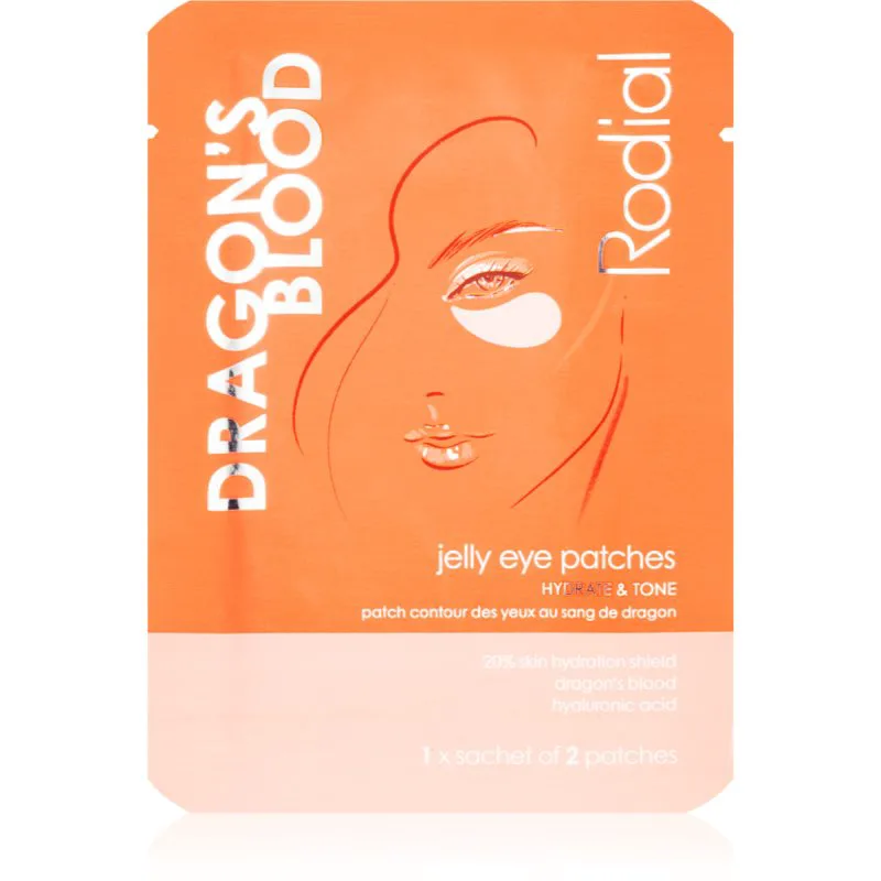 Rodial Dragon's Blood Jelly Eye Patches μάσκα υδρογέλης για γύρω από τα μάτια για ενυδάτωση και σύσφιξη του δέρματος 1 τμχ