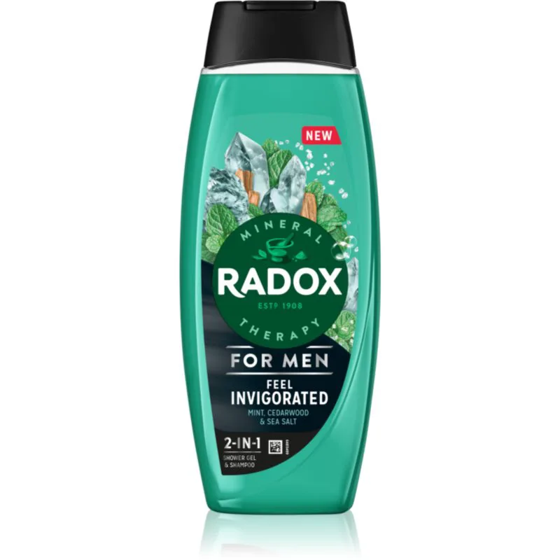 Radox Feel Invigorated τζελ για ντους για άντρες 2 σε 1 450 ml
