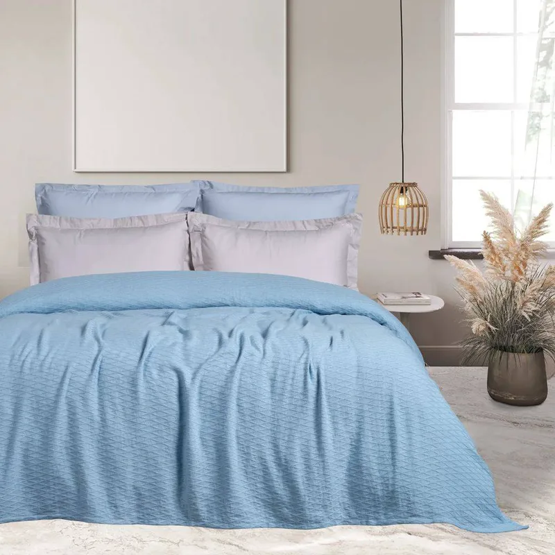 ΥΠΕΡΔΙΠΛΗ ΚΟΥΒΕΡΤΑ ΠΙΚΕ DAS HOME 0489 ΓΑΛΑΖΙΟ 220X240CM