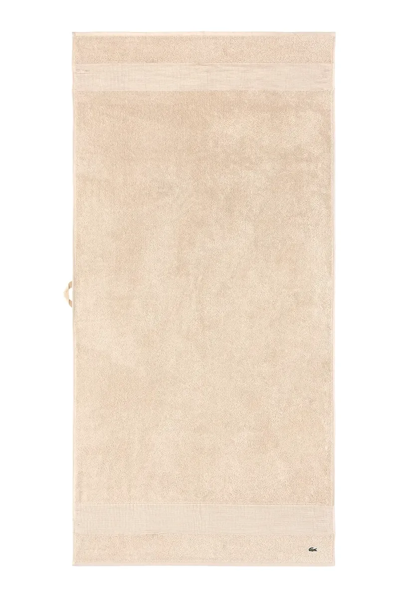 Βαμβακερή πετσέτα Lacoste L LECROCO Cappuccino 70 x 140 cm