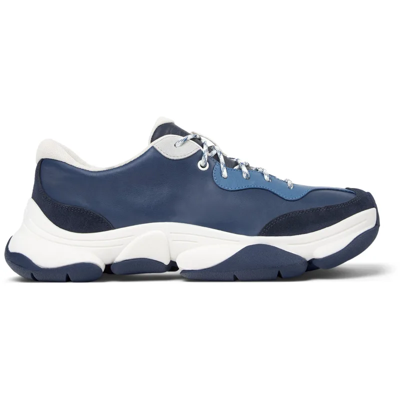 CAMPER Twins - Casual παπούτσια Για Ανδρικα - Μπλε,Γκρι, Μέγεθος 39, Smooth leather
