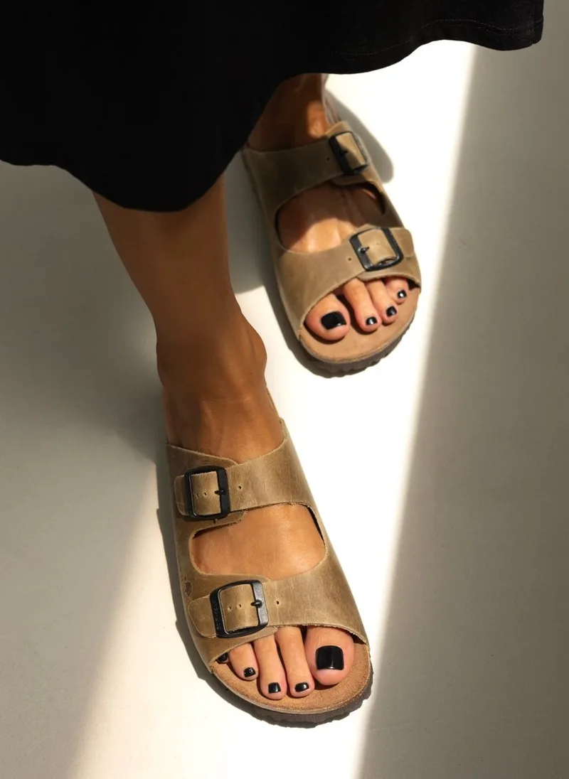 Inter - Bios Sandals Anatomic Leather - 7206 - Khaki
