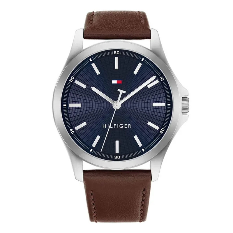 TOMMY HILFIGER Sport Brown Leather Strap 1710669
