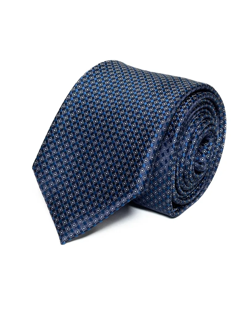 THE BOSTONIANS ΓΡΑΒΑΤΑ JACQUARD 3TIE72031-BLUE DarkBlue