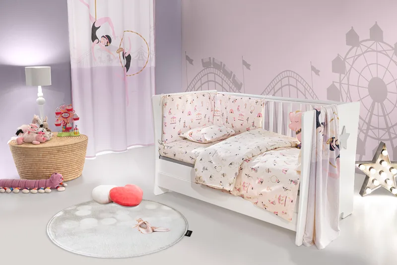 Σετ 3τμχ Βρεφική Προίκα Βαμβακερή Enjoy Pinky Saint Clair (Ύφασμα: Βαμβάκι 100%, Χρώμα: Ροζ) - Saint Clair - 5206480639371