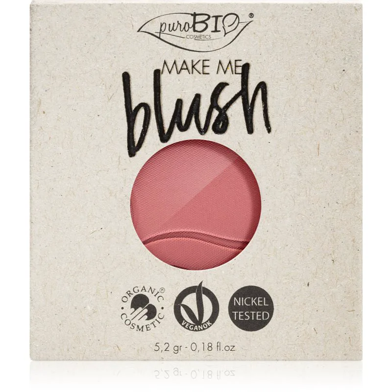 puroBIO Cosmetics Long-lasting Blush Refill μακράς διαρκείας ρουζ γέμιση 5.2 γρ