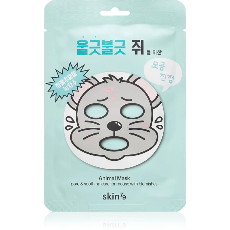 Skin79 Animal For Mouse With Blemishes φύλλο μάσκας για προβληματική επιδερμίδα, ακμή 23 γρ