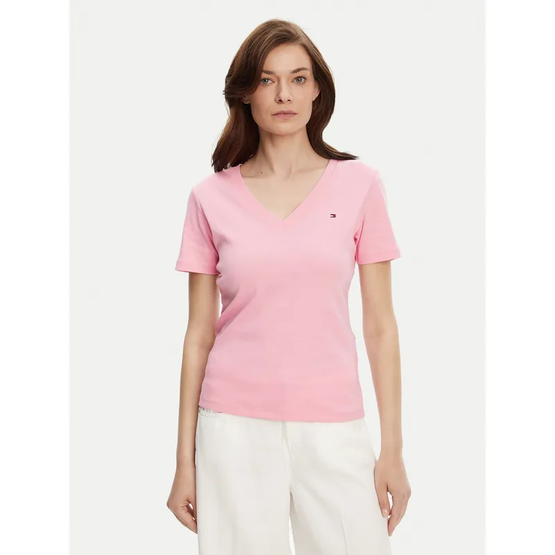 Tommy Hilfiger T-Shirt New Cody WW0WW40584 Ροζ Slim Fit