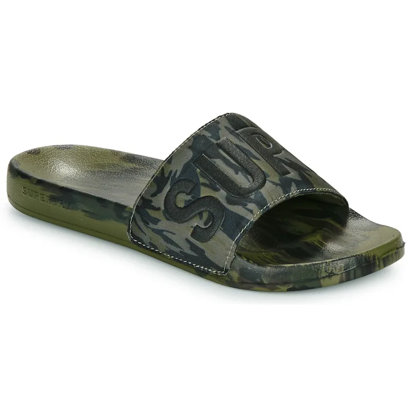 Mules Superdry Sandales De Piscine À Motif Camouflage Véganes