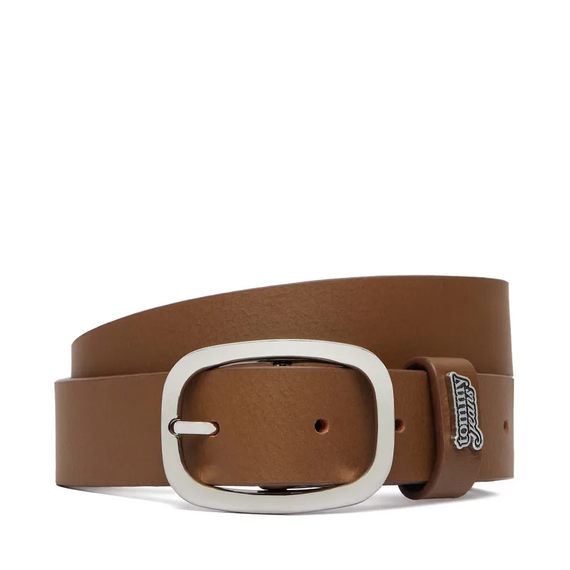 Ζώνη Tommy Jeans Tjw Oval 3.0 Buckle AW0AW18812 Καφέ
