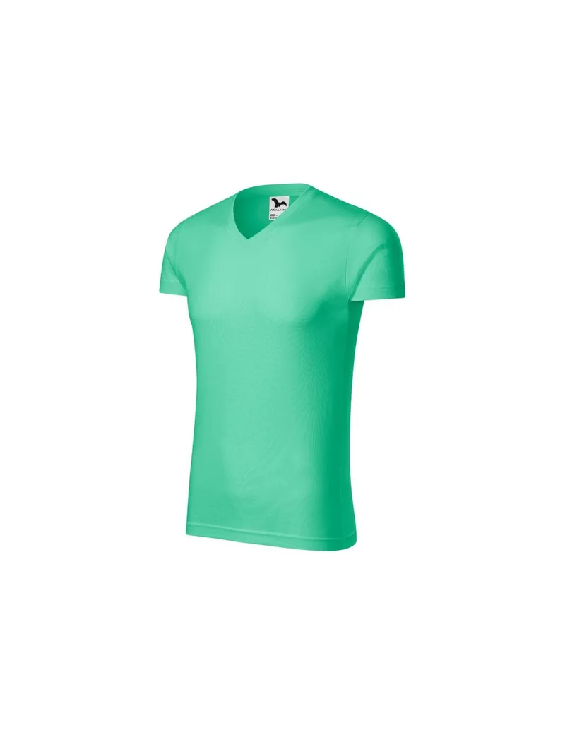 Malfini Ανδρικό Διαφημιστικό T-shirt Κοντομάνικο σε Πράσινο Χρώμα MLI-14695