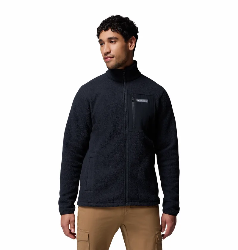 Columbia Ανδρική Ζακέτα Jasper Ridge™ Pebbled Full Zip Fleece 2142421-010 Μαύρο