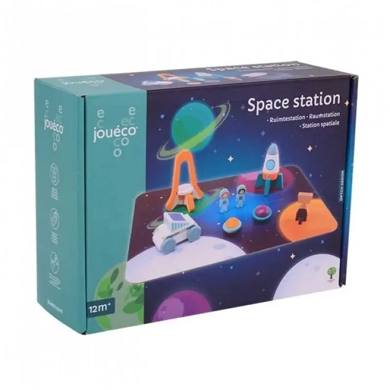 Παιχνίδι διαστημικός σταθμός Jouéco - Wooden Space Station Playset