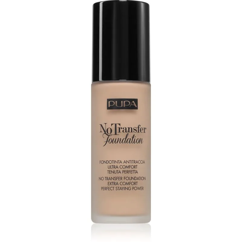 PUPA Milano No Transfer Foundation ενυδατικό μεικ απ SPF 15 απόχρωση Natural Skin 30 ml