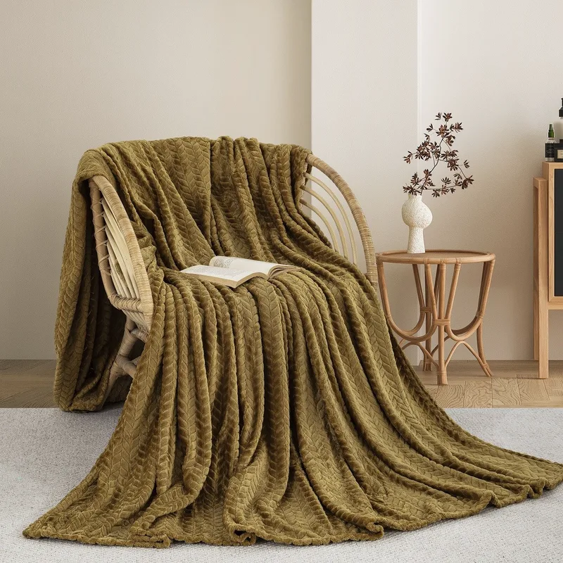 Κουβερτα Fleece Μονη 180X240 Adam Home (550) Honey Χρυσό (75)