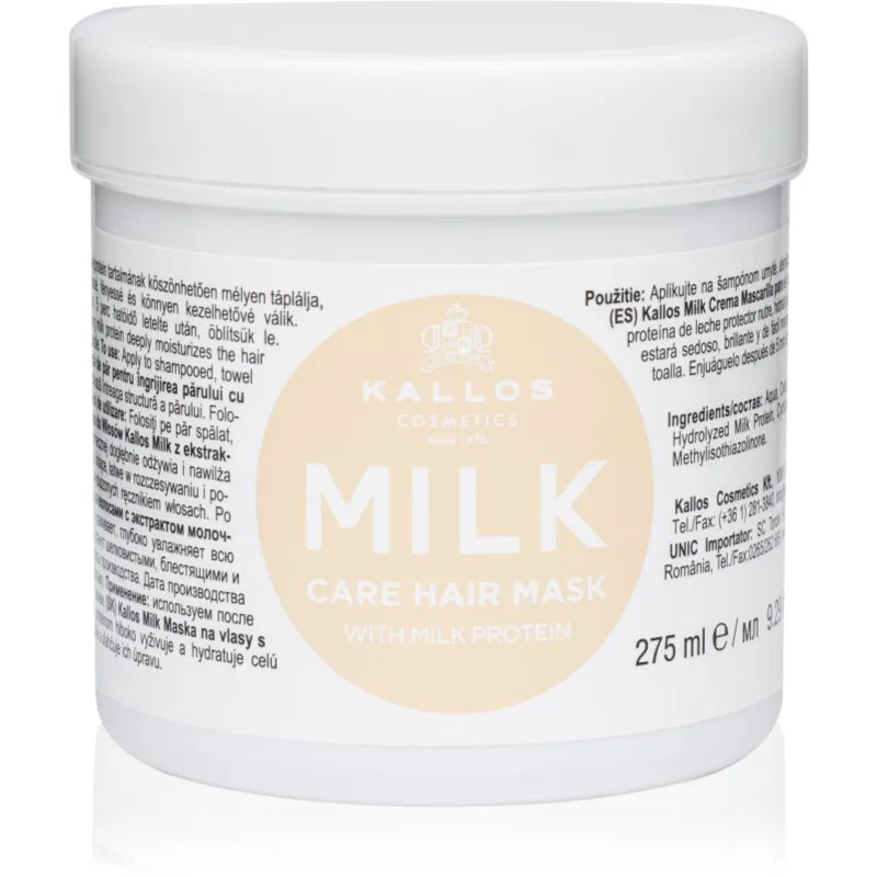 Kallos KJMN Professional Milk μάσκα με πρωτεΐνες γάλακτος 275 ml