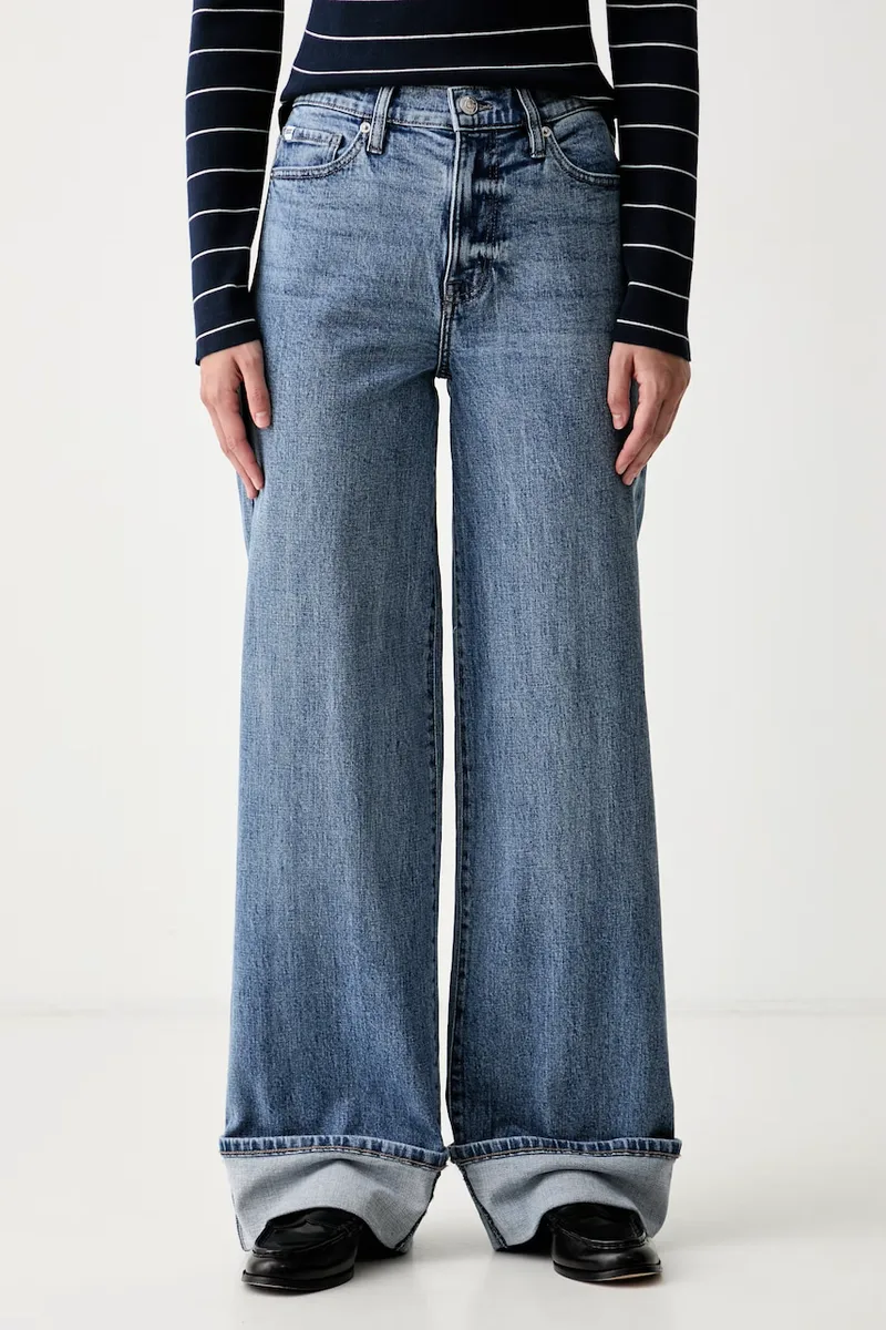 DKNY Τζιν wide leg γυναικεία