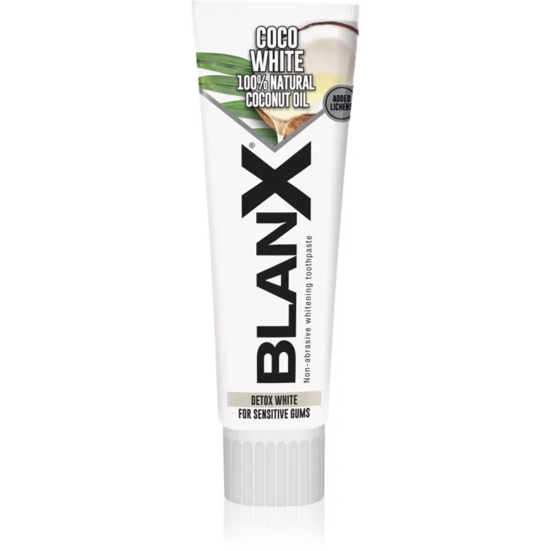 BlanX White Detox Coconut λευκαντική οδοντόκρεμα με έλαιο ινδοκάρυδου 75 ml