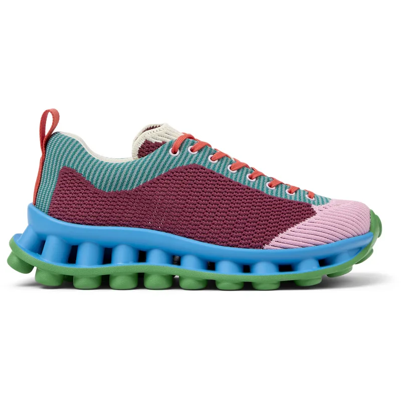 CAMPER Camper x SUNNEI - PELOTISSIMA - Sneakers Για Γυναικεία - Μπορντό,Πράσινο,Ροζ, Μέγεθος 38, Cotton fabric