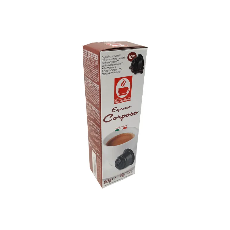 Κάψουλες Caffitaly Corposo Tiziano Bonini Espresso - 10 τεμ.