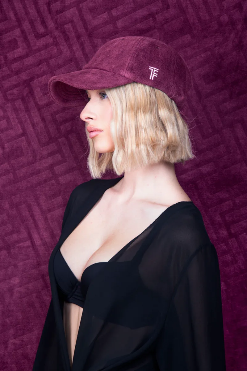 Καπελο Jockey Icon Aubergine Feel & Touch Μονόχρωμο FEEL & TOUCH
