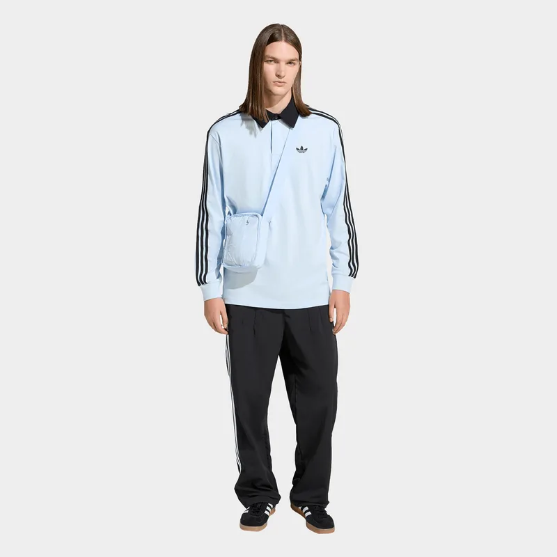 adidas Originals 3-Stripes Rugby Ανδρική Polo με Μακρύ Μανίκι (9000274665_91477)