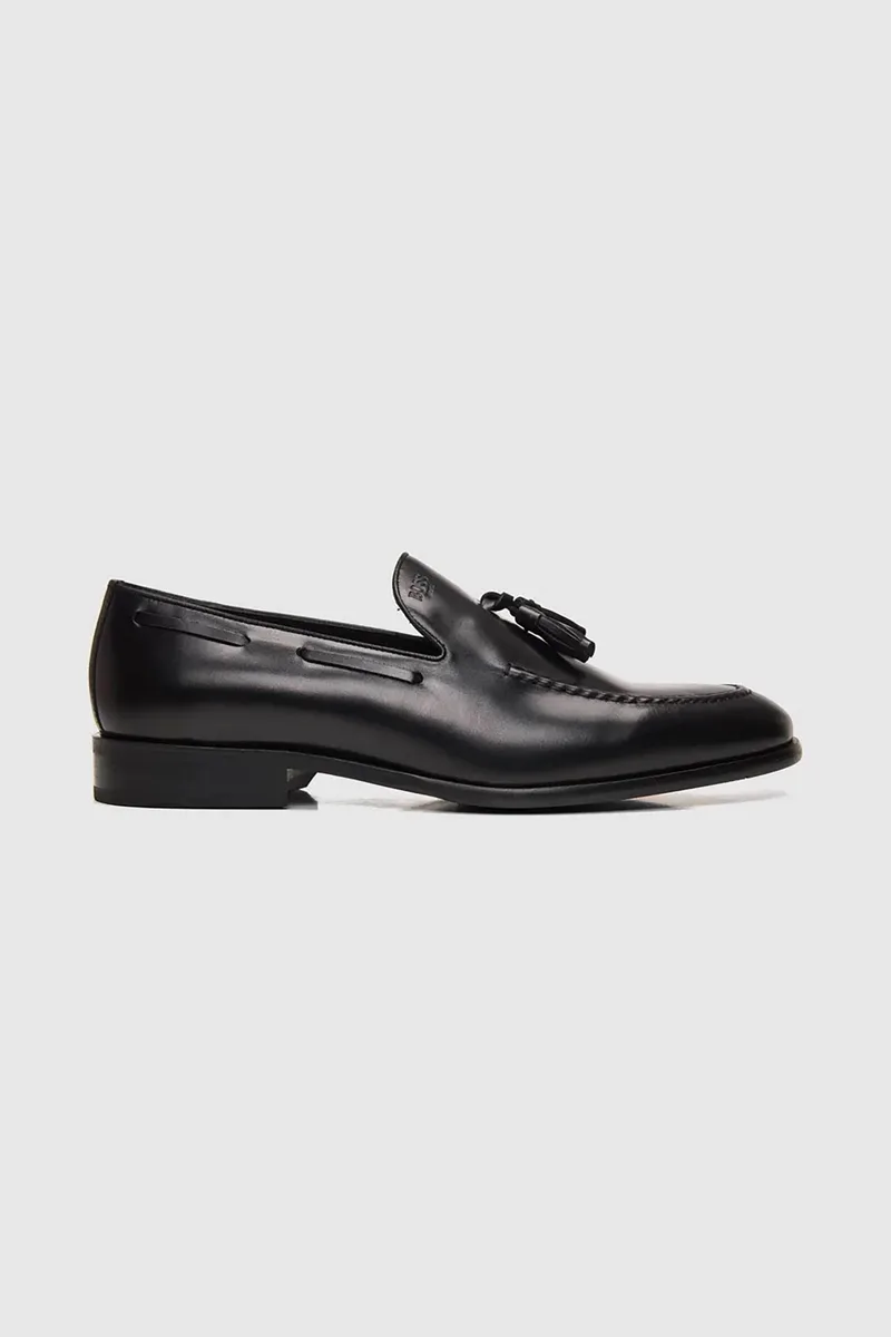 Boss Shoes ανδρικά δερμάτινα παπούτσια - D7692 Μαύρο