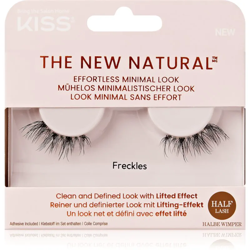 KISS The New Natural Effortless Minimal Look τεχνητές βλεφαρίδες Freckles 2 τμχ