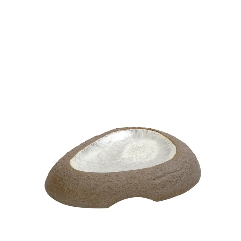 Μπωλ Σερβιρίσματος Stoneware Μπεζ Spirit Rock ESPIEL 21x16,8x3,2εκ. NIC707K4 (Σετ 4 Τεμάχια) (Χρώμα: Μπεζ, Υλικό: Stoneware) - ESPIEL - NIC707K4
