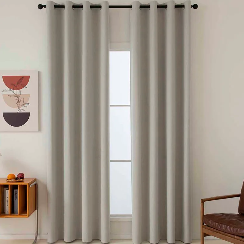 Κουρτίνα Blackout 140x270 Με Τρουκς Beauty Home Total 8446 Natural 140x270Υ
