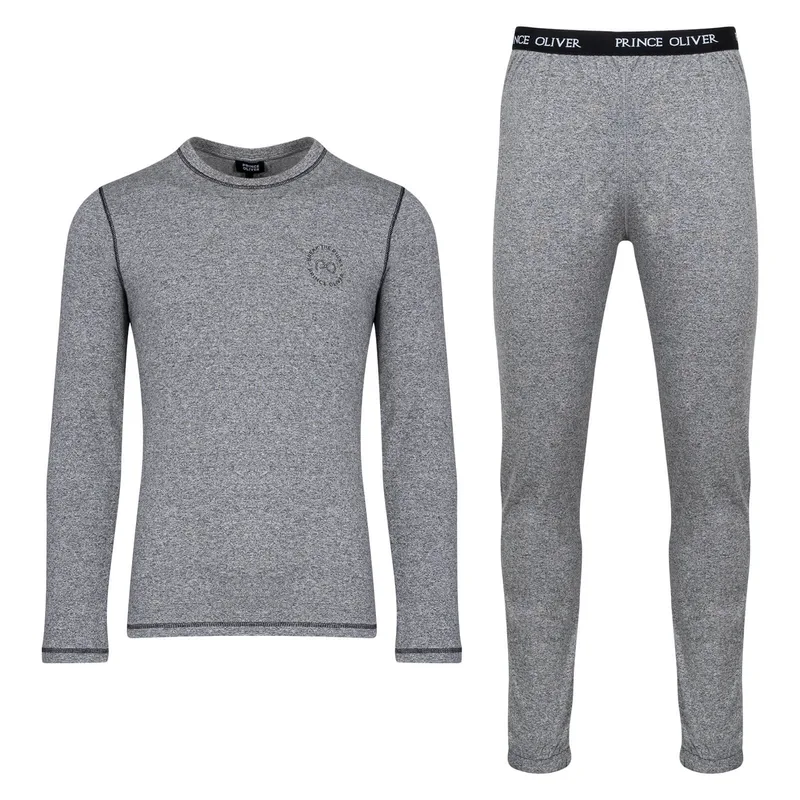 Σετ Ανδρικής Μακρυμάνικης Πυτζάμας Γκρι (Modern Fit)