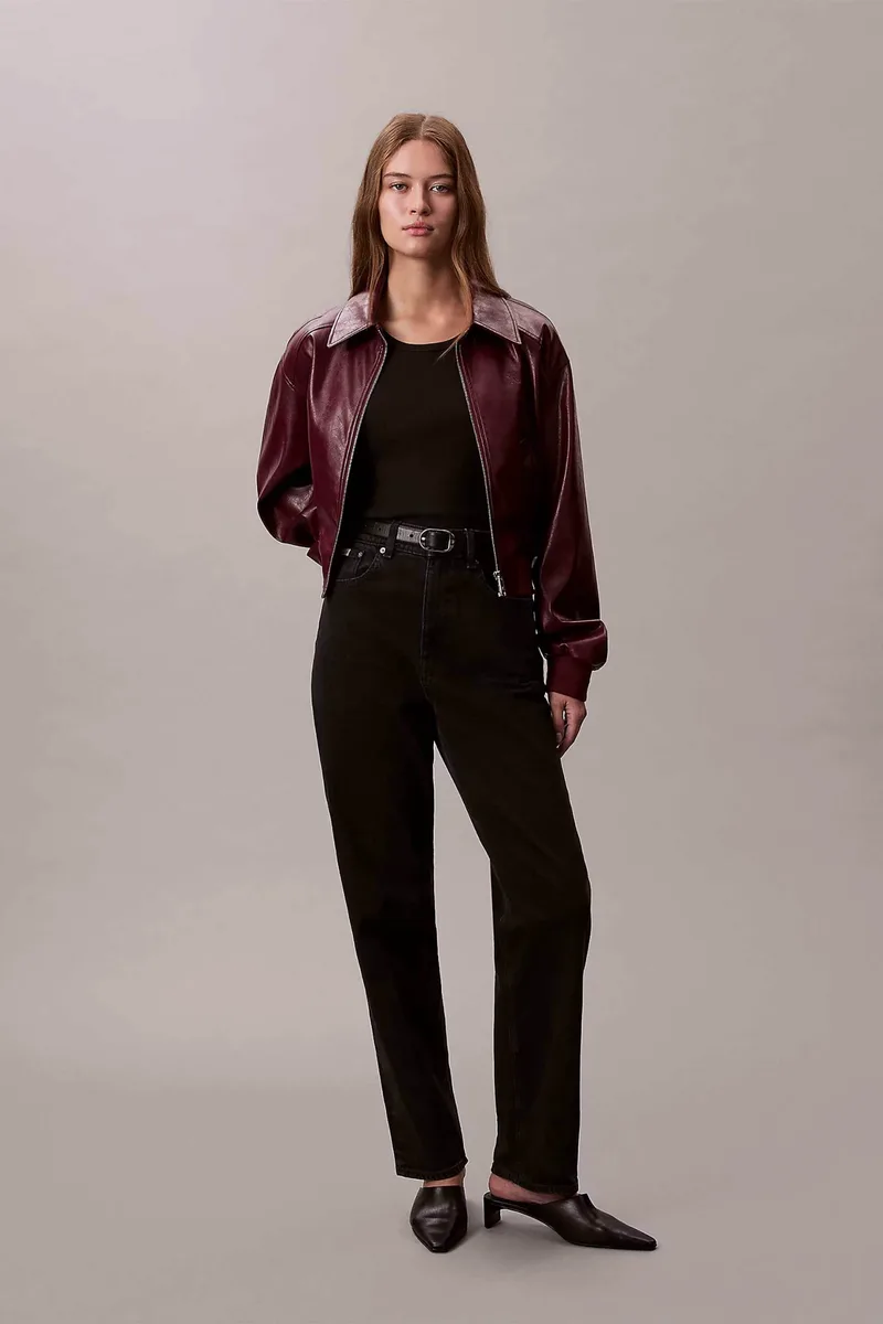 Calvin Klein Jeans γυναικείο τζιν παντελόνι πεντάτσεπο Tapered Fit - LV047E734G Μαύρο