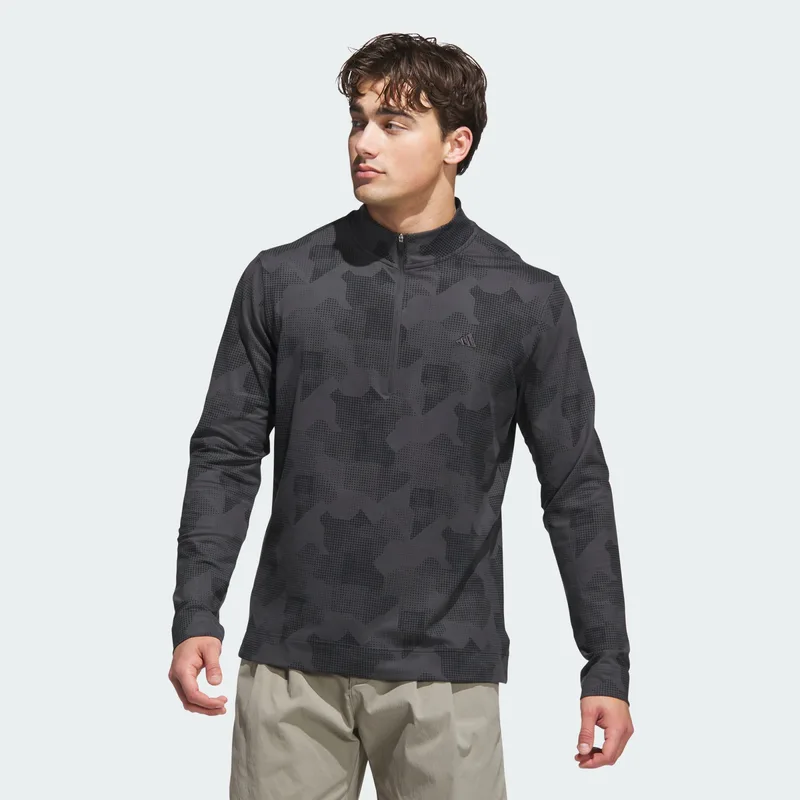 adidas M Go-To Printed Quarter-Zip Pullover (9000274863_1469)