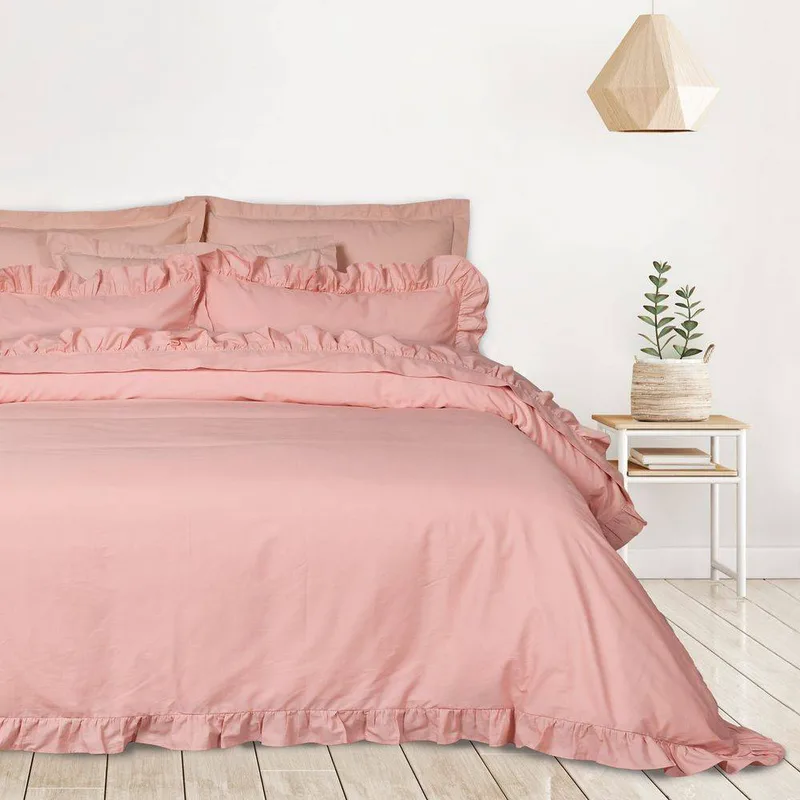 ΣΕΝΤΟΝΙΑ ΥΠΕΡΔΙΠΛΑ DAS HOME DAILY 3169 PINK ΣΕΤ 4 ΤΜΧ (240X270CM)