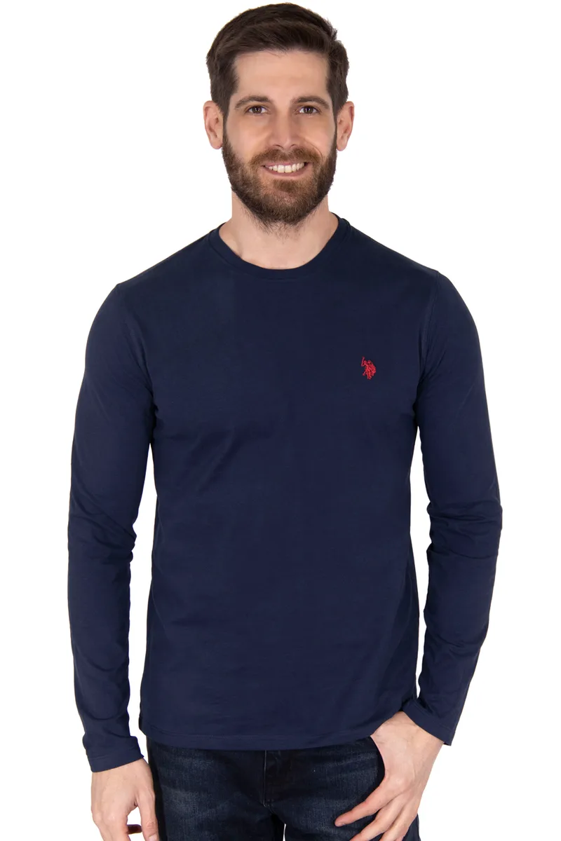 Us Polo Assn. Ανδρικό T-Shirt Μακρυμάνικο Will US40 168 003-179 Μπλε