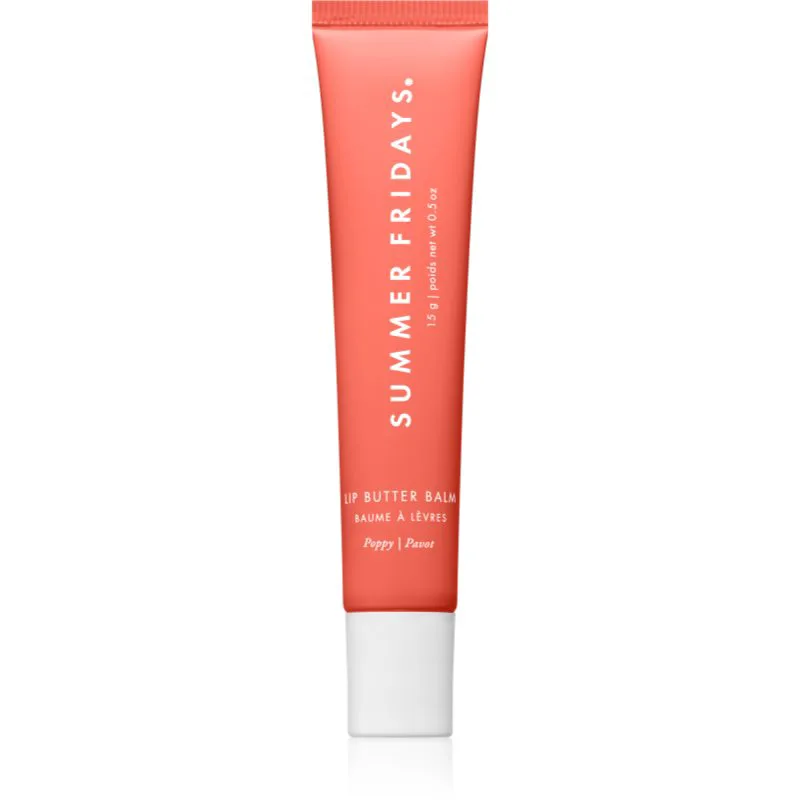 Summer Fridays Lip Butter Balm ενυδατικό βάλσαμο για τα χείλη απόχρωση Poppy 15 γρ
