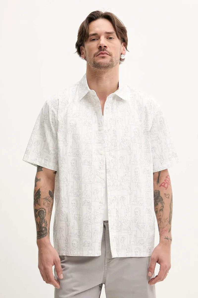 Βαμβακερό πουκάμισο Resteröds Ron Shirt