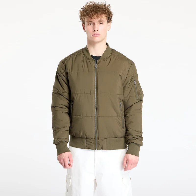 Μπουφάν Urban Classics Basic Quilt Bomber Jacket Olive XL