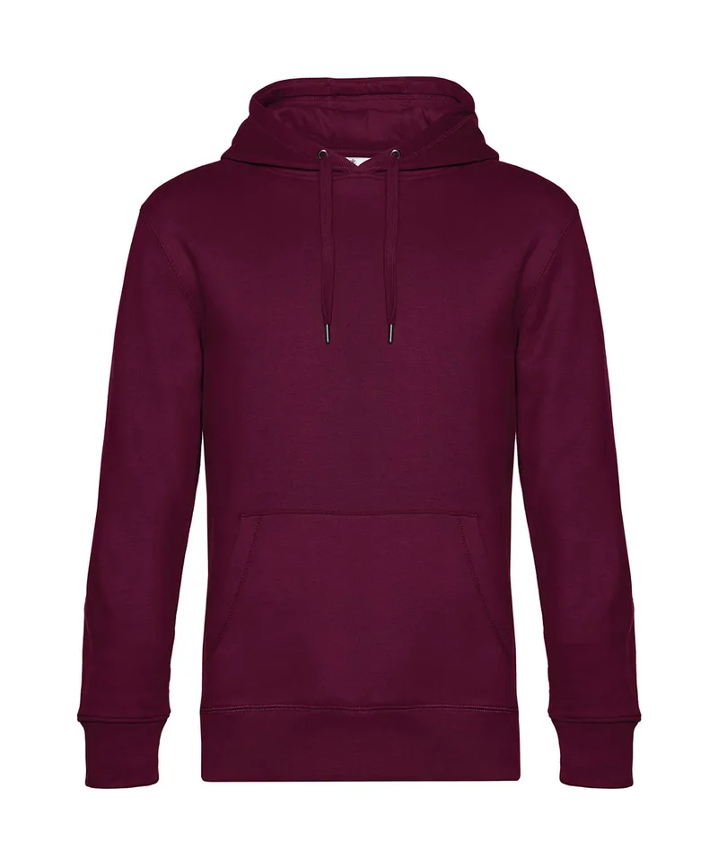 Hoodie Φούτερ WU02K B & C King Dark Cherry