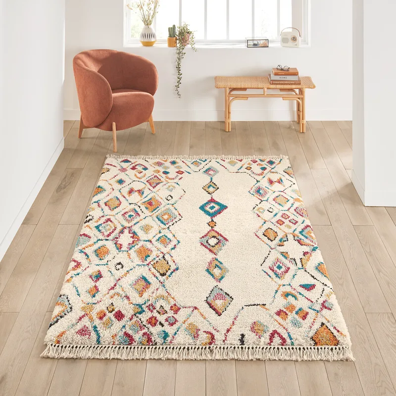 Χρωματιστό χαλί berber 120x170 cm Μ120xΠ170cm