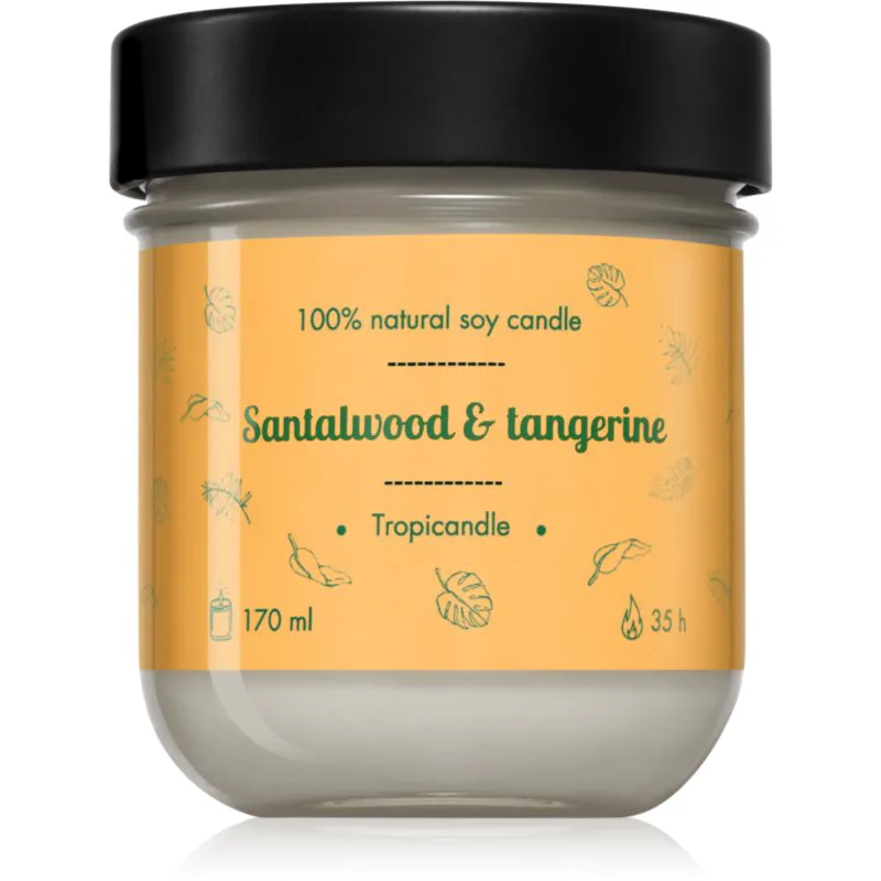 Tropicandle Santalwood & Tangerine αρωματικό κερί 170 ml