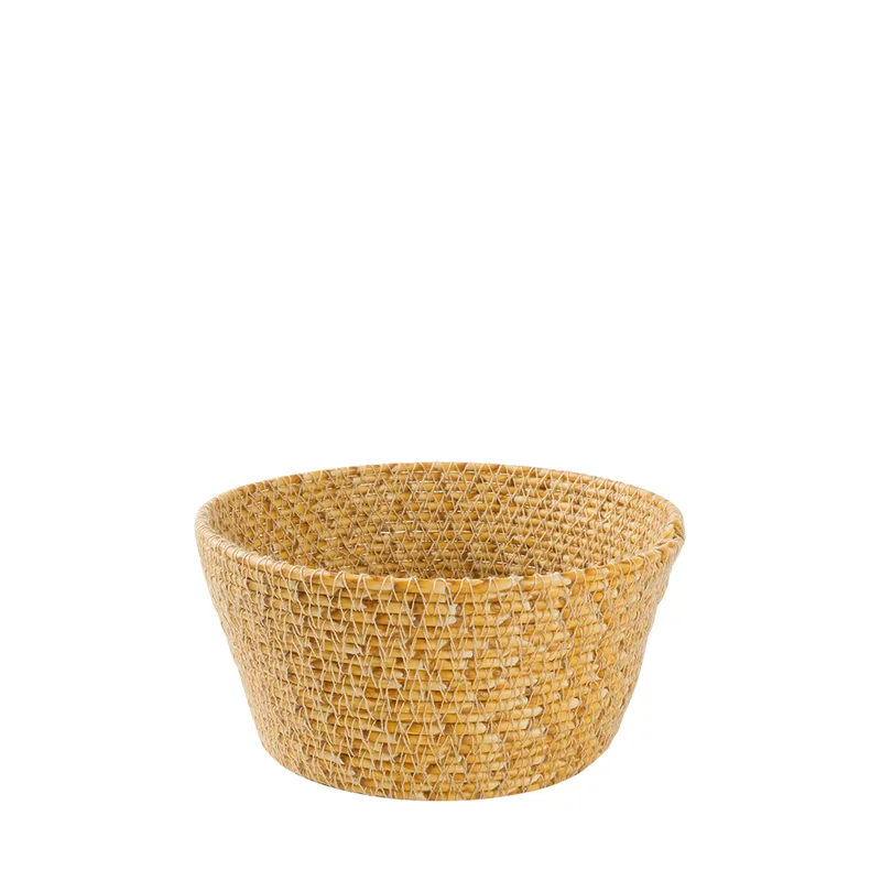 Καλάθι Rattan Στρογγυλό Natural 18x8,5εκ. ESPIEL SUL108 (Υλικό: Ραττάν, Χρώμα: Natural) - ESPIEL - SUL108